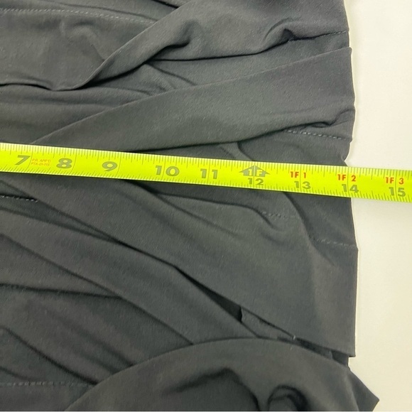 City Triangles Women’s Party Cocktail Dress Sz Large Black Lace Overlay Bodice - Picture 9 of 11